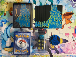 2025 Mega Evolutions Lucario Sleeves, Dice, Markers, Energy Cards and Dividers - Image 1
