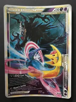 Darkrai & Cresselia 100/102 99/102 JUMBO Pokemon Card Oversized HGSS LEGEND Exc - Image 2