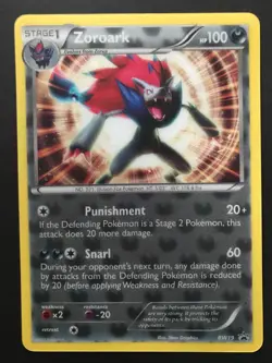 Zoroark 3D Illusion JUMBO Pokemon Card Oversized PROMO B&W Black & White 2011 NM - Image 2