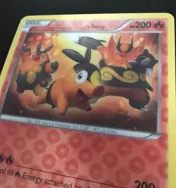 Tepig 3D Illusion JUMBO Pokemon Card Oversized PROMO B&W Black & White 2011 NM - Image 4