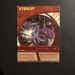 Bakugan STEALIN' Red Ability Card BA272-AB-SM-GBL 29/48c - Image 1