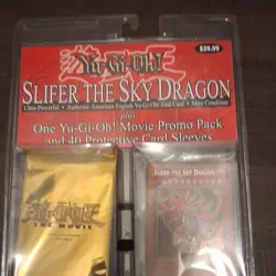Yu-Gi-Oh! Slifer the Sky Dragon Movie Promo Sealed Pack + 40 Card Sleeves - Image 1