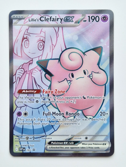Lillie's Clefairy ex 195 Full Art Black Star Promo Pokemon Card - Near Mint - Image 1