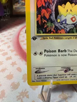 Togepi 51/111 1st Edition Neo Genesis Uncommon Pokemon Card - Image 3