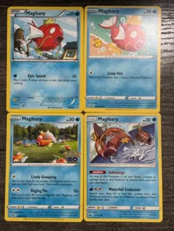 POKEMON CARDS 4 MAGIKARP 22/83 MAGIKARP 17/111 MAGIKARP 039/192 MAGIKARP 021/078 - Image 1