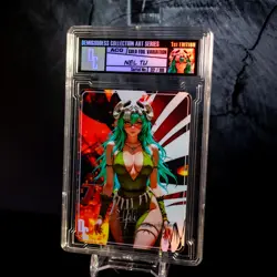 Nel Tu Waifu Trading Card Encased #32/99 Gold Foil Demigoddess Collection SLAB - Image 1