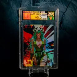 Nel Tu Waifu Trading Card Encased #32/99 Gold Foil Demigoddess Collection SLAB - Image 2