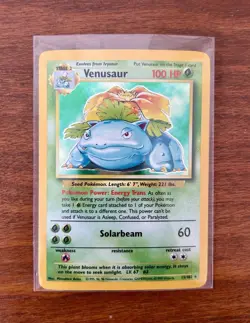 1995 Pokemon TCG Venusaur Holographic Card Base Set 15/102 - Image 1