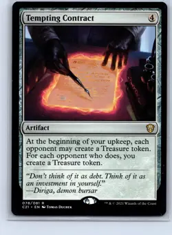 Commander 2021 #78 Tempting Contract - Image 1