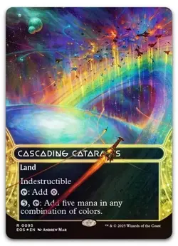 Cascading Cataracts (0005) (Borderless) Edge of Eternities: Stellar Sights Foil - Image 1