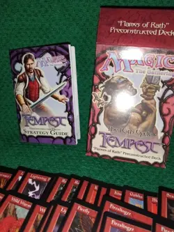 1997 Magic The Gathering - Tempest Flames of Rath Theme Deck - Used/English - Image 1