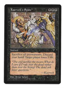 Magic the Gathering ~ MTG ~ 1x Kaervek's Spite ~ VISIONS ~ M/NM - Image 1