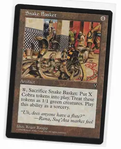 Magic the Gathering ~ MTG ~ 1x Snake Basket ~ VISIONS ~ M/NM - Image 1