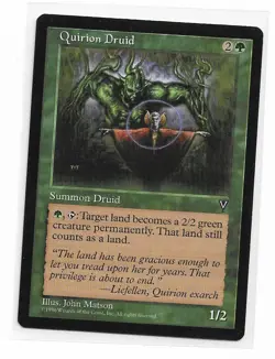Magic the Gathering ~ MTG ~ 1x Quirion Druid ~ VISIONS ~ M/NM - Image 1