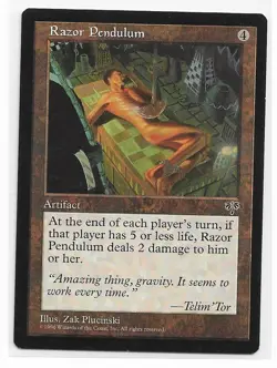 Magic the Gathering ~ MTG ~ 1x Razor Pendulum ~ MIRAGE ~ M/NM - Image 1