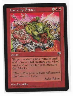 Magic the Gathering ~ MTG ~ 1x Barreling Attack ~ MIRAGE ~ M/NM - Image 1