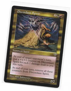 Magic the Gathering ~ MTG ~ 1x Discordant Spirit ~ MIRAGE ~ M/NM - Image 1