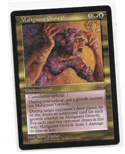 Magic the Gathering ~ MTG ~ 1x Malignant Growth ~ MIRAGE ~ M/NM - Image 1