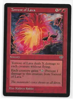 Magic the Gathering ~ MTG ~ 1x Torrent of Lava ~ MIRAGE ~ M/NM - Image 1