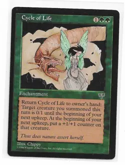 Magic the Gathering ~ MTG ~ 1x Cycle of Life ~ MIRAGE ~ M/NM - Image 1