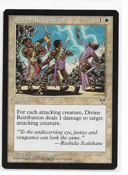 Magic the Gathering ~ MTG ~ 1x Divine Retribution ~ MIRAGE ~ M/NM - Image 1