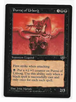 Magic the Gathering ~ MTG ~ 1x Purraj of Urborg ~ MIRAGE ~ M/NM - Image 1