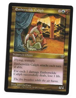 Magic the Gathering ~ MTG ~ 1x Emberwilde Caliph ~ MIRAGE ~ LP - Image 1