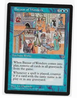 Magic the Gathering ~ MTG ~ 1x Bazaar of Wonders ~ MIRAGE ~ MP - Image 1