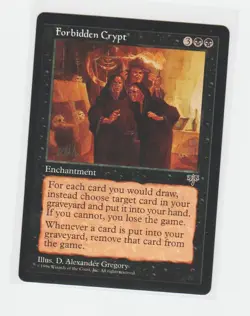 Magic the Gathering ~ MTG ~ 1x Forbidden Crypt ~ MIRAGE ~ M/NM - Image 1