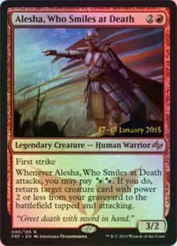 Alesha, Who Smiles at Death - Foil - Prerelease Promo NM, English MTG Prerelease - Image 1