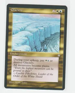 Magic the Gathering ~ MTG ~ 1x Glaciers ~ ICE AGE ~ M/NM - Image 1