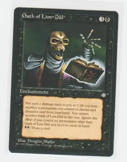 Magic the Gathering ~ MTG ~ 1x Oath of Lim-Dul ~ ICE AGE ~ M/NM - Image 1