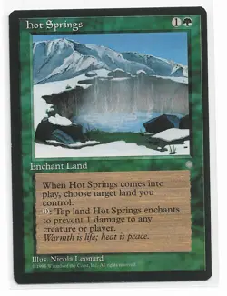 Magic the Gathering ~ MTG ~ 1x Hot Springs ~ ICE AGE ~ M/NM - Image 1
