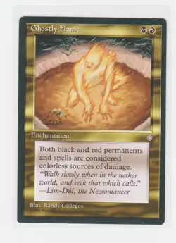 Magic the Gathering ~ MTG ~ 1x Ghostly Flame ~ ICE AGE ~ M/NM - Image 1
