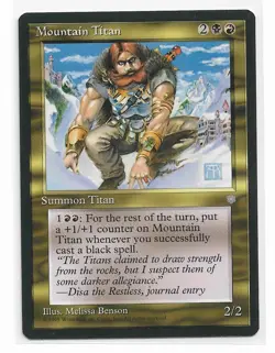 Magic the Gathering ~ MTG ~ 1x Mountain Titan ~ ICE AGE ~ M/NM - Image 1