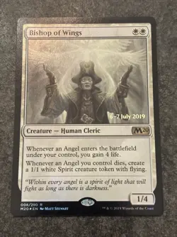 Bishop of Wings R 008-Magic the Gathering Core Set 2020-PRE RELEASE FOIL - Image 1