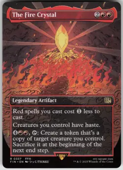 MTG The Fire Crystal (Borderless) Normal NM FINAL FANTASY Magic 337 - Image 1