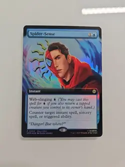 MTG Spider-Man Spider-Sense 0284 Extended Art Foil Buy-a-Box Promo NEW - Image 1