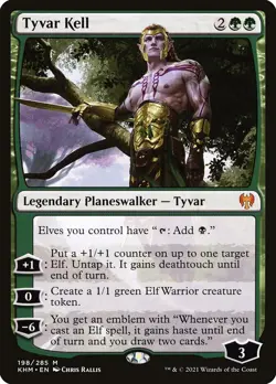 MTG Tyvar Kell Kaldheim 198/285 Regular Mythic - Image 1