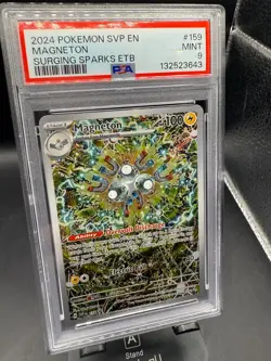 2024 Pokemon SVP en #159 Magneton Surging Sparks ETB PSA 9 Mint Cert 132523643 - Image 1