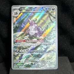 Pokemon TCG Nidoking Scarlet and Violet 151 Illustration Rare Card 174/165 NM - Image 5