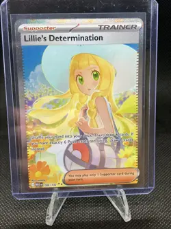 Lillie's Determination 184/132 Mega Evolution Pokemon NM - Image 1