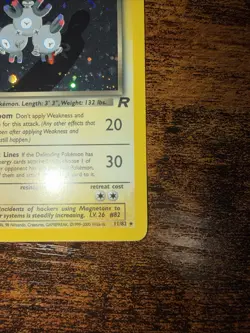Pokemon TCG Dark Magneton Team Rocket Holo Rare 11/82 - LP - Image 3