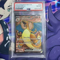 POKEMON MEW-151 CHARIZARD EX 183/165 ULTRA RARE PSA 8 NM-MT - Image 1