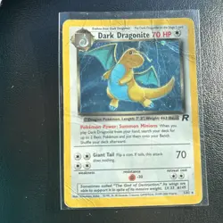 Pokemon TCG Team Rocket Set Dark Dragonite 5/82 Rare Holo check for condition - Image 1