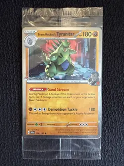 Pokemon Center Team Rocket's Tyranitar 096/182 Destined Rivals Promo Sealed - Image 1