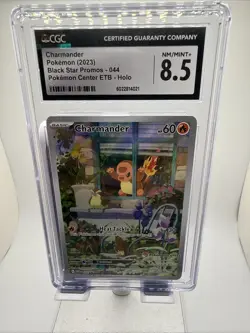 Pokemon 2023 Obsidian Flames Charmander Black Star Promo #044 CGC 8.5 NM/MINT+ - Image 1