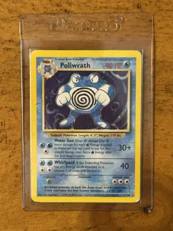 1999 Pokemon Poliwrath Unlimited Holo TCG Base Set 13/102 RARE VINTAGE WTCG WOTC - Image 1