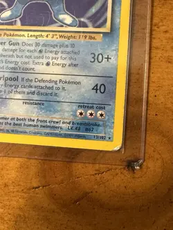 1999 Pokemon Poliwrath Unlimited Holo TCG Base Set 13/102 RARE VINTAGE WTCG WOTC - Image 2