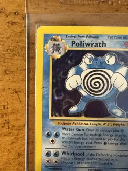 1999 Pokemon Poliwrath Unlimited Holo TCG Base Set 13/102 RARE VINTAGE WTCG WOTC - Image 3
